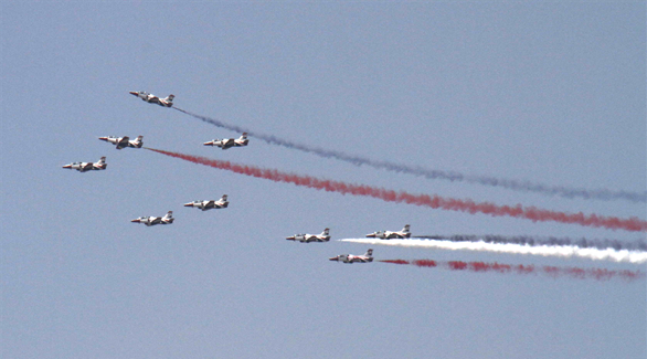 طائرات مصرية تحتفل بذكر نصر أكتوبر 