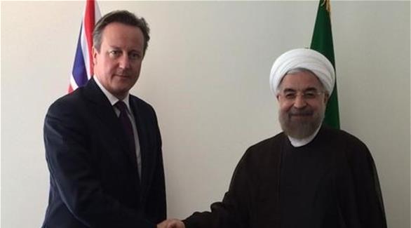 لقاء بين الرئيس الإيراني ورئيس وزراء بريطانيا(أرشيف)