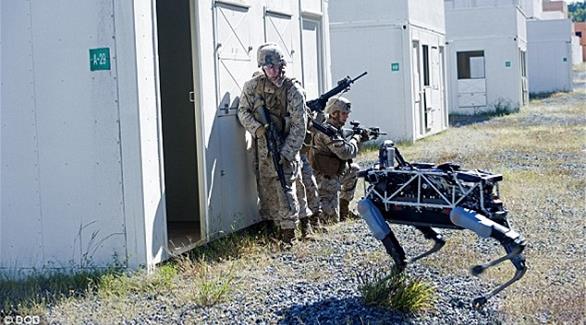 الروبوت "سبوت" حقق نجاحاً لافتاً في التدريب العسكري (ديلي ميل)