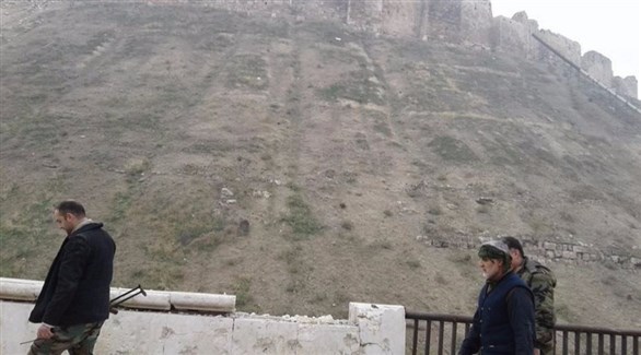 سليماني قرب قلعة حلب الأثرية (تويتر)