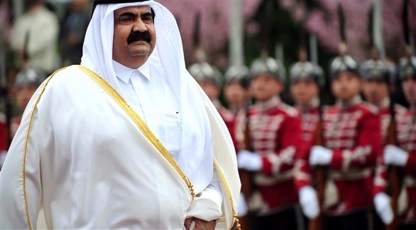 أمير قطر السابق الشيخ حمد بن خليفة.(أرشيف)