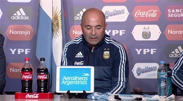 مدرب المنتخب الأرجنتيني خورخي سامباولي (تويتر)