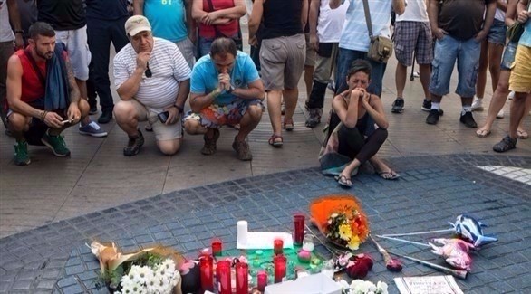 الحزن يخيم على برشلونة بعد اعتداء دام (إ ب أ)