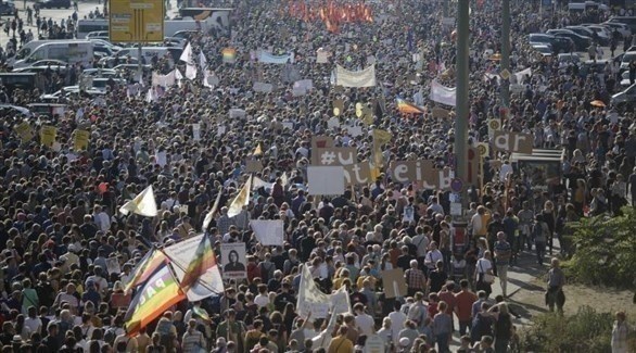 تظاهرة برلين المناهضة للعنصرية.(أرشيف)