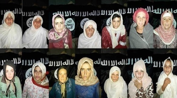 بعض مختطفات السويداء لدى داعش (أرشيف)