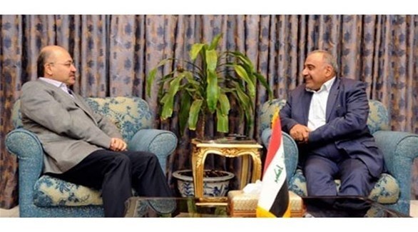 الرئيس العراقي برهم صالح ورئيس الوزراء المكلف عادل عبدالمهدي.(أرشيف)