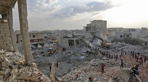 الدمار في إدلب.(أرشيف)