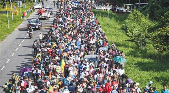 آلاف المهاجرين من هندوراس يستأنفون مسيرتهم نحو الولايات المتحدة الأمريكية (أرشيف)