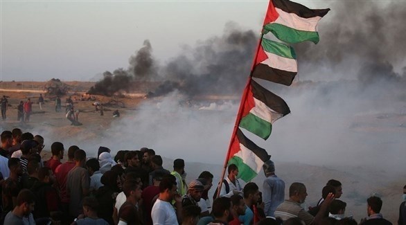 فلسطينيون في مواجهة الجيش الإسرائيلي على حدود غزة (أرشيف)