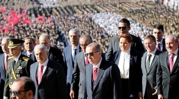 الرئيس التركي رجب طيب إردوغان في افتتاح المطار الجديد باسطنبول (أرشيف)