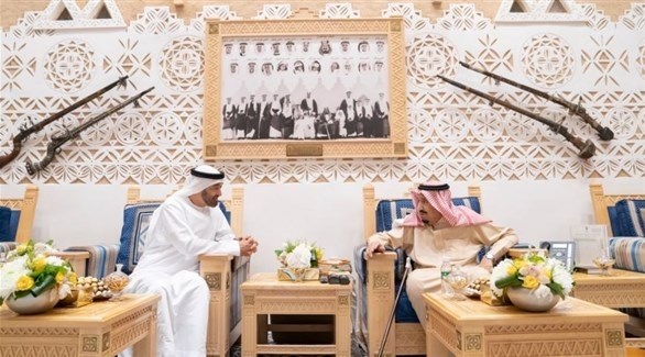 الملك سلمان بن عبد العزيز آل سعود والشيخ محمد بن زايد آل نهيان (تويتر)