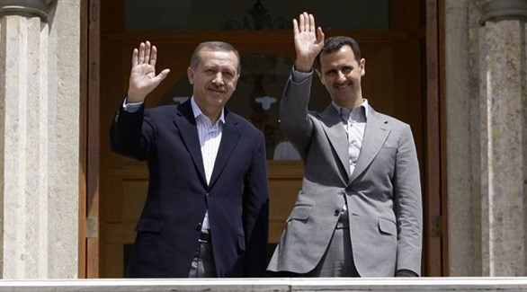 الرئيسان السوري والتركي في لقاء سابق قبل 2011(أرشيف)
