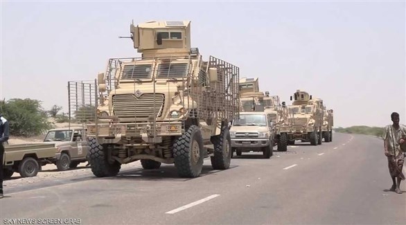 مدرعات عسكرية تابعة للجيش الوطني اليمني (أرشيف)