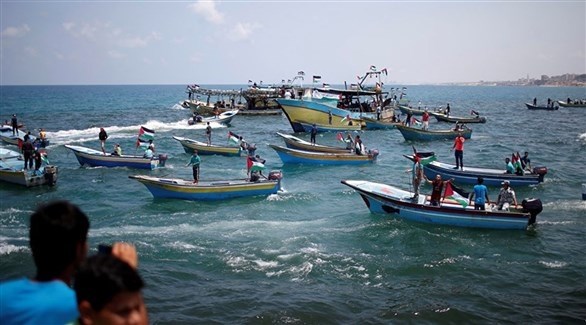 مسيرة بحرية في قطاع غزة (أرشيف)