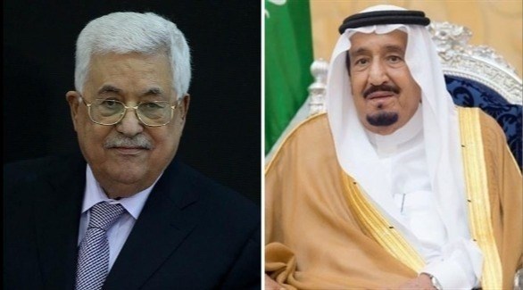 العاهل السعودي الملك سلمان بن عبد العزيز والرئيس الفلسطيني محمود عباس (أرشيف)