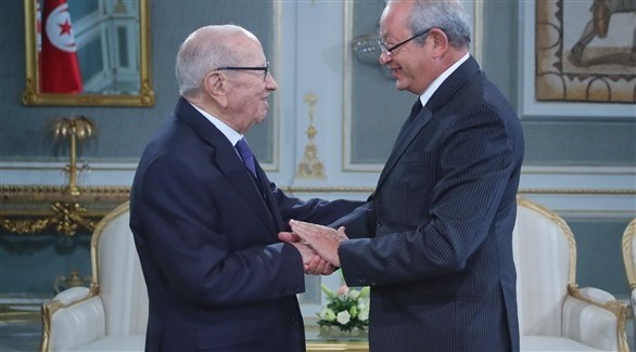 الرئيس التونسي الباجي قايد السبسي ورجل الأعمال المصري نجيب ساويرس (الرئاسة التونسية) 