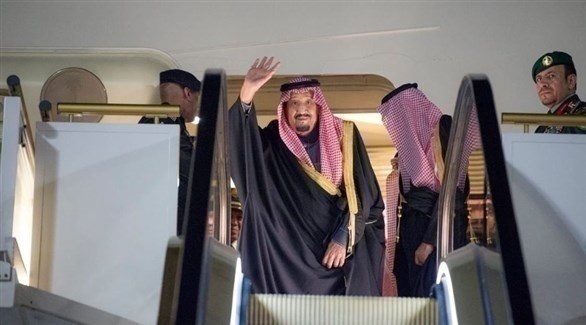 الملك سلمان بن عبد العزيز مغادراً تبوك متجهاً إلى الجوف (واس)