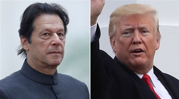 الرئيس الأمريكي دونالد ترامب ورئيس الوزراء الباكستاني عمران خان (أرشيف)