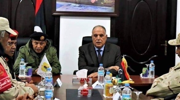 اجتماع وزارة الداخلية الليبية بالجيش (بوابة الوسط)