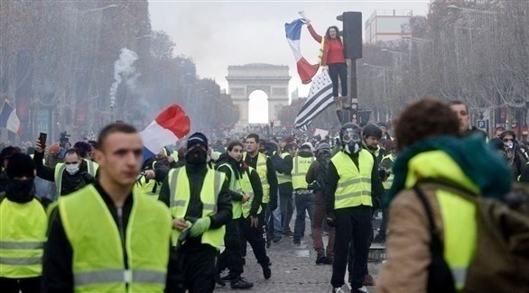 احتجاجات السترات الصفراء في فرنسا (أرشيف)