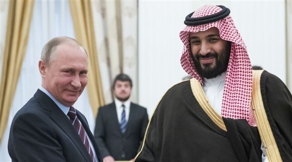 الرئيس الروسي فلاديمير بوتين وولي العهد السعودي محمد بن سلمان (أرشيف)