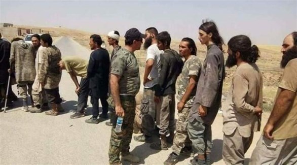مقاتلون من داعش في قبضة القوات الكردية (أرشيف)