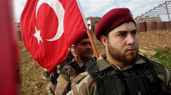 مقاتلون من المعارضة السورية مدعومون من تركيا.(أرشيف)