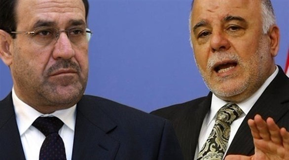 رئيس الوزراء العراقي حيدر العبادي ورئيس الوزراء السابق نوري المالكي.(أرشيف)