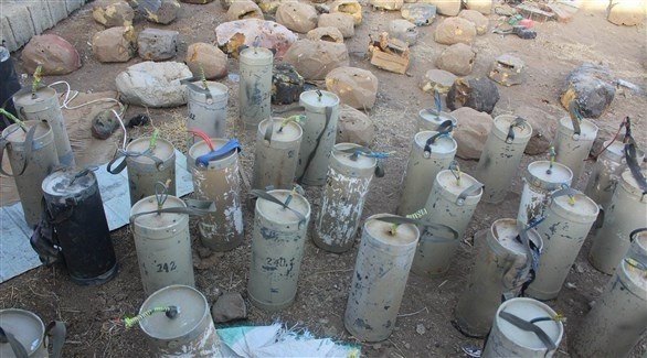 ألغام أرضية زرعها الحوثيين في صعدة (سبتمبر نت)