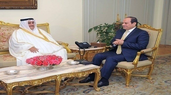 السيسي يستقبل وزير خارجية مملكة البحرين (المصدر)