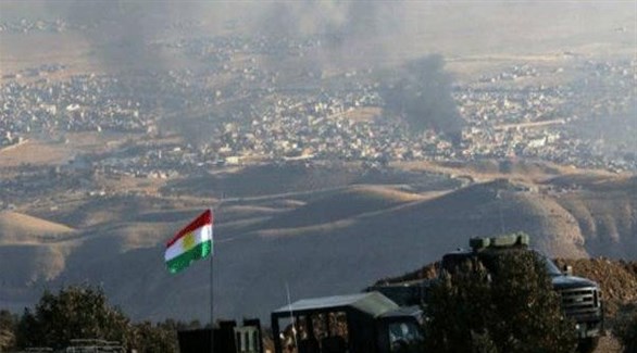 تصاعد الدخان في كردستان العراق بسبب القصف (أرشيف)