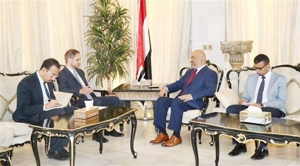 وزير الخارجية اليمني والقائم بأعمال السفير الألماني (وكالة سبأ)