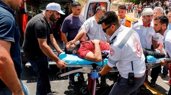 الهلال الأحمر الفلسطيني: 35 مصاباً في أحداث الخان الأحمر شرق القدس