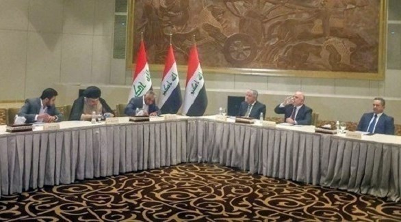 اجتماع قادة عراقيون من بينهم مقتدى الصدر وعمار الحكيم وحيدر العبادي وصالح المطلك (أرشيف)