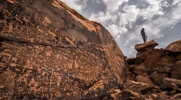 رسوم ونقوش على موقع أثري مكتشف حديثاً جنوب الرياض (واس)