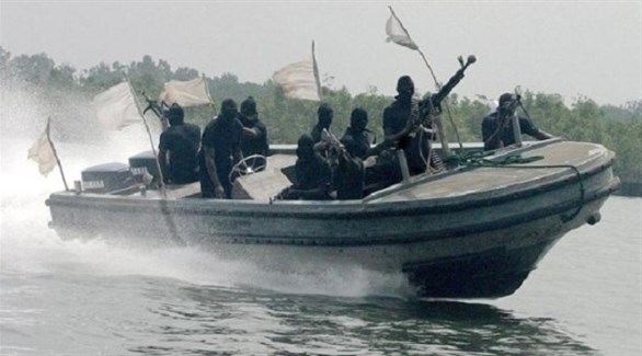 قراصنة نيجيريون في دلتا النيجر (أرشيف)