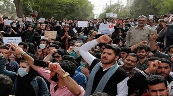 احتجاجات شعبية ضد الملالي في طهران.(أرشيف)