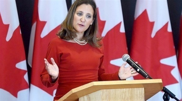 وزيرة الخارجية الكندية كريستيا فريلاند (أرشيف)