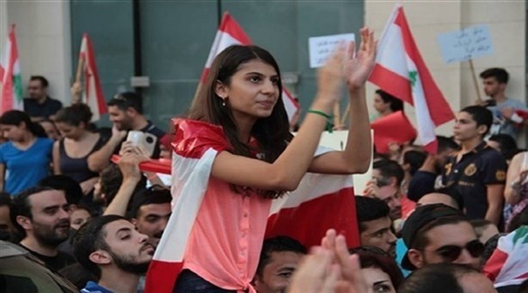 من الحراك المدني  عام 2015 في لبنان .(أرشيف)