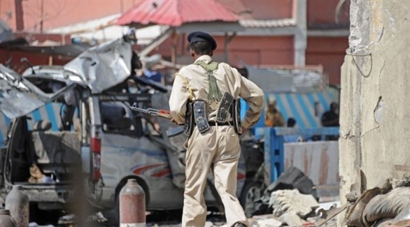 رجل أمن صومالي في موقع هجوم سابق (أرشيف)