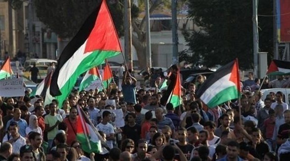 متظاهرون فلسطينيون ضد الاحتلال (أرشيف)