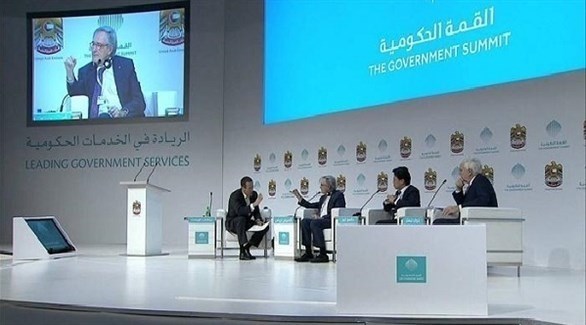 جلسة حوارية من جلسات قمة دبي للحكومات (أرشيف)
