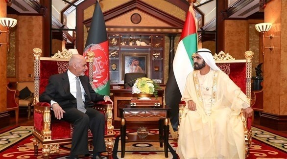 الشيخ محمد بن راشد آل مكتوم يستقبل الرئيس الأفغاني أشرف غني (وام)