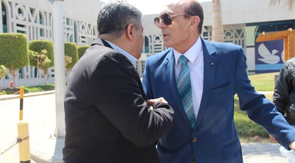 محمد صبحي مع رئيس مهرجان الأقصر للسينما الأفريقية سيد فؤاد (المصدر)