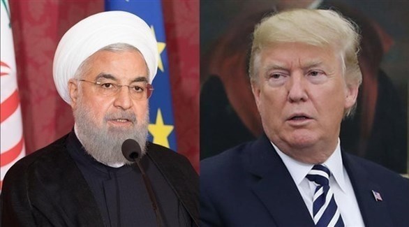 صورة مركبة للرئيسين الأمريكي دونالد ترامب والإيراني حسن روحاني (أرشيف)