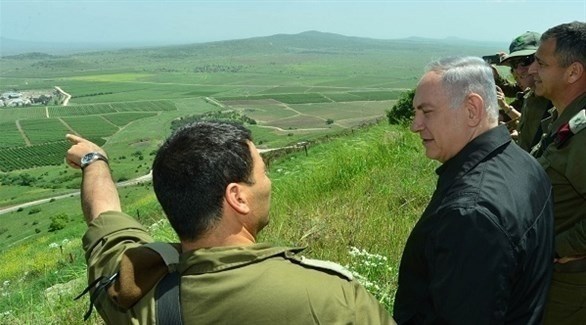 رئيس الوزراء الإسرائيلي بنيامين نتانياهو خلال زيارة للجولان المحتل (أرشيف)