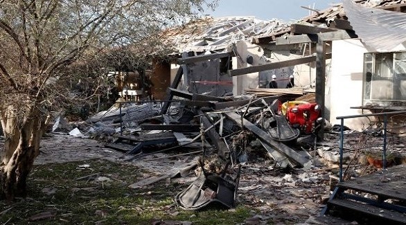 بيت إسرائيلي دمره صاروح أُطلق اليوم من غزة (هاآريتس)