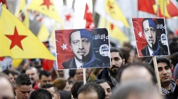 مظاهرات كردية تربط بين داعش وأردوغان (أرشيف)