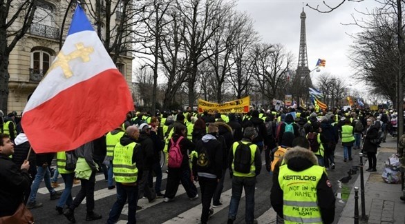 مظاهرات السترات الصفراء في باريس (أرشيف)