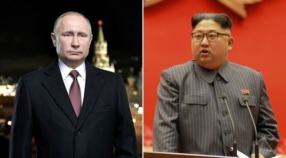 زعيم كوريا الشمالية كيم جونغ أون والرئيس الروسي فلادمير بوتين (أرشيف)